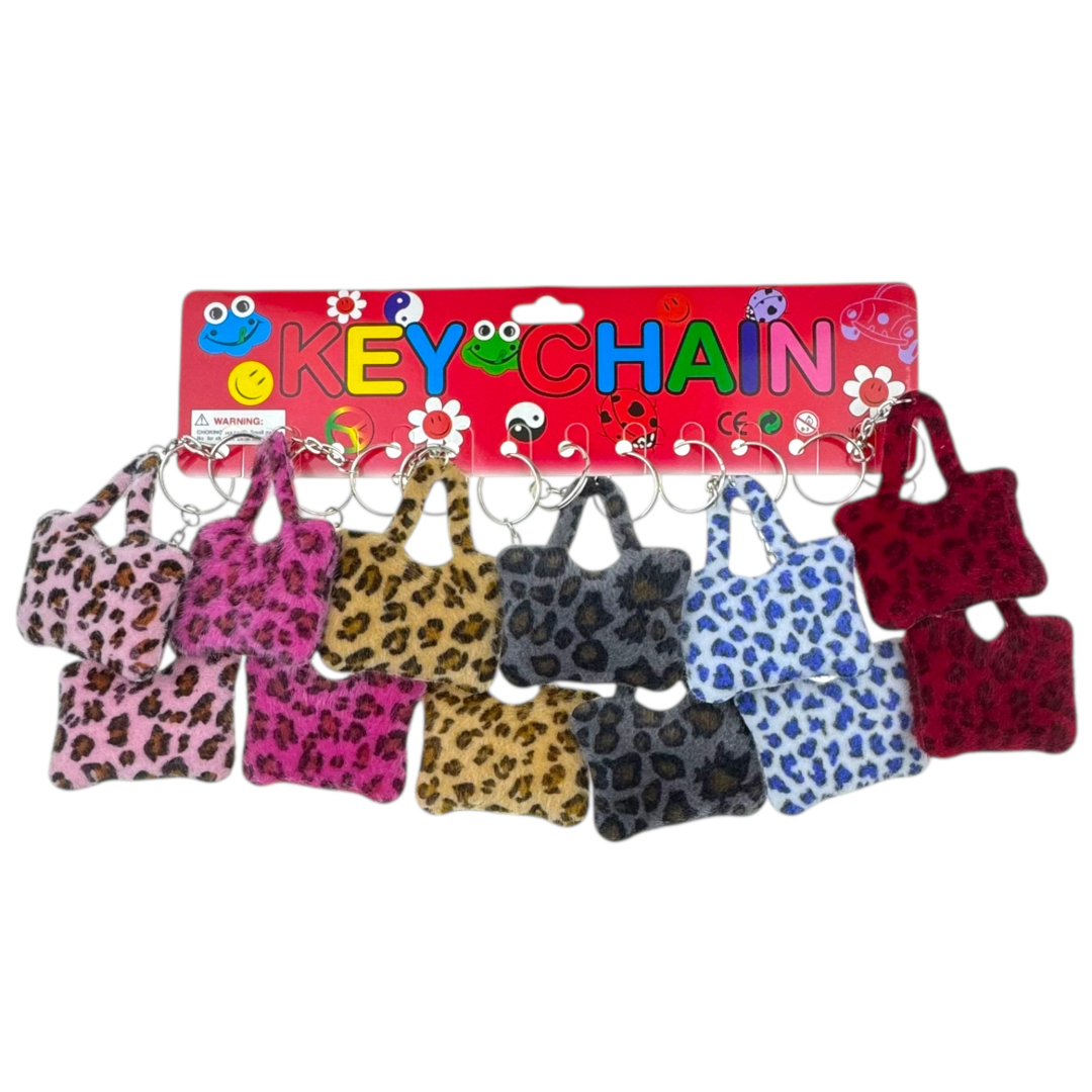 Брелок сумка велика леопардова (12)