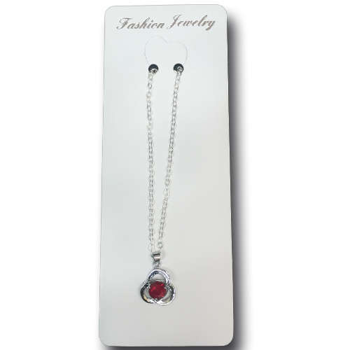 Подвеска цветок с камнем (12)