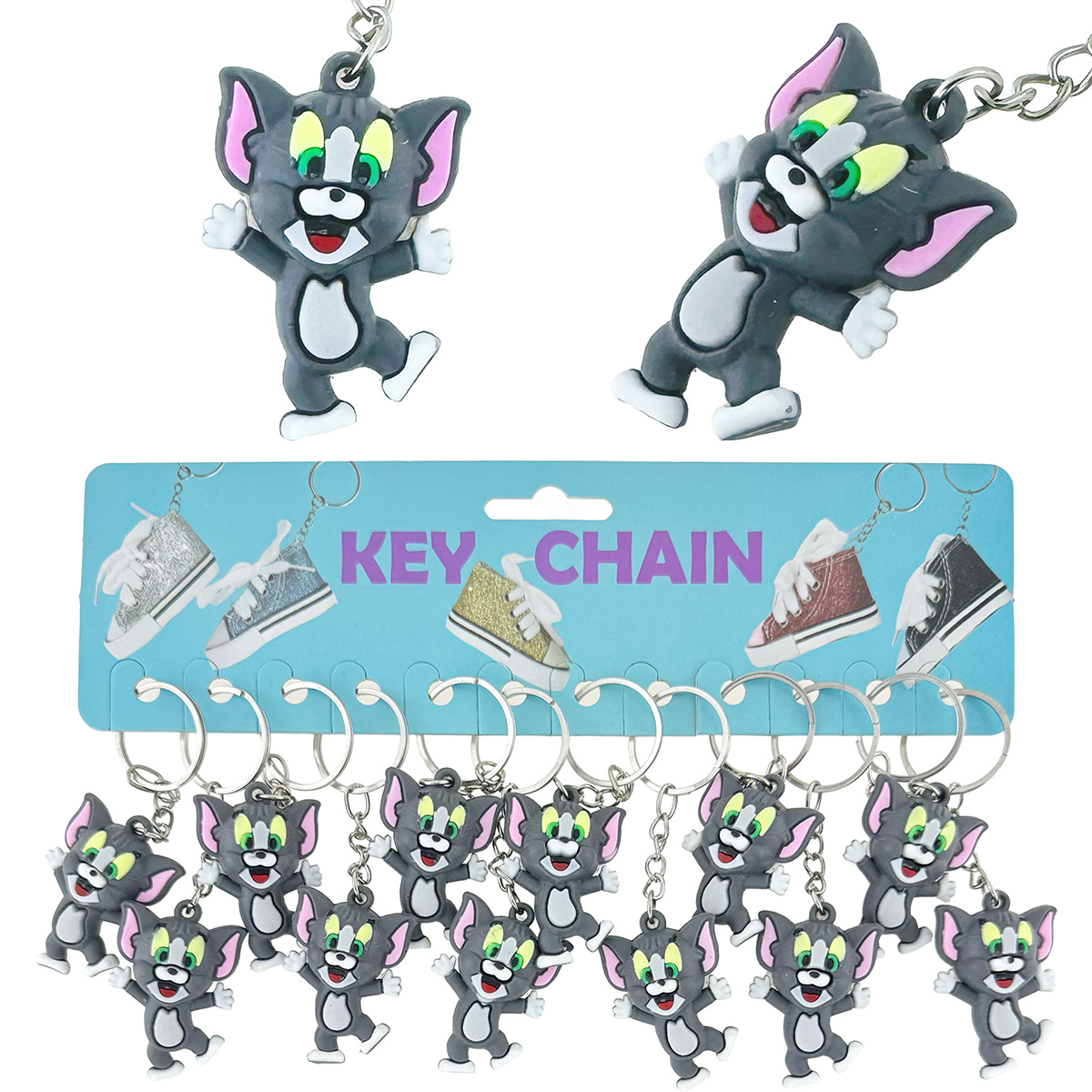 Брелок гумовий обʼємний Том середній (12)