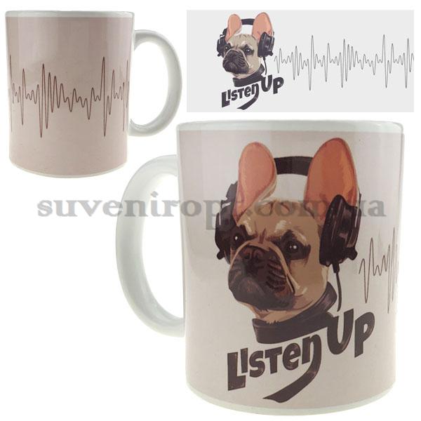 Кружка французик с наушниками ! 310 гр (12)