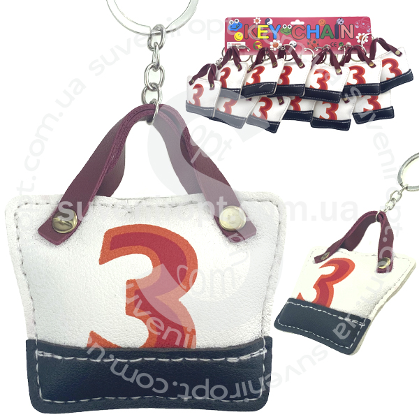 Брелок  сумочка большая под кожу цветная (12)