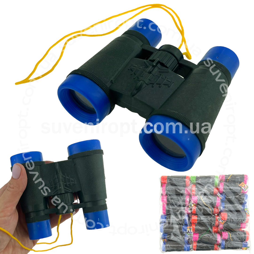 Іграшка бінокль чорний 10см (24)/720/