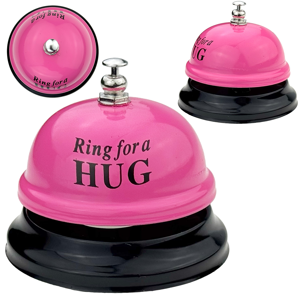 Дзвіночок настільний в різних кольорах HUG обійми /240/