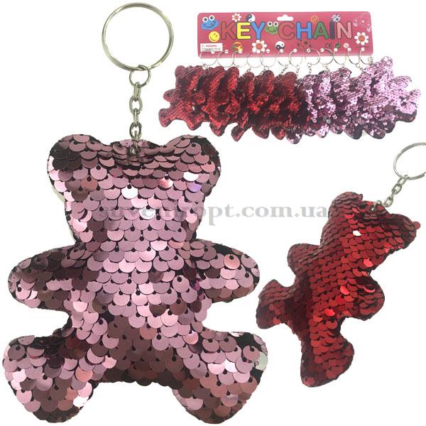 Брелок блестящий чешуя мишка большой  (12)