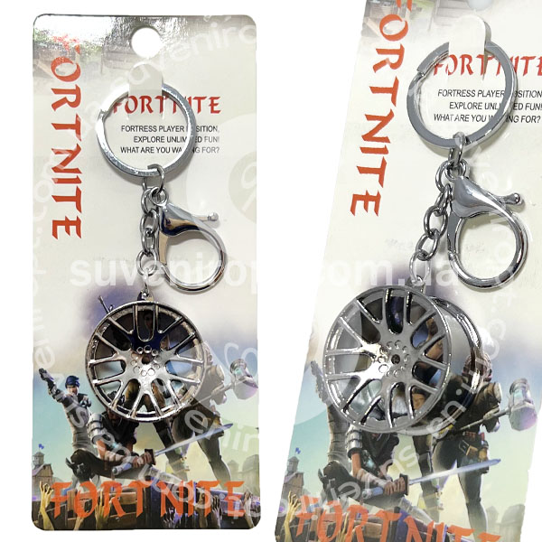 Брелок в упаковці металевий диск спиця (12)