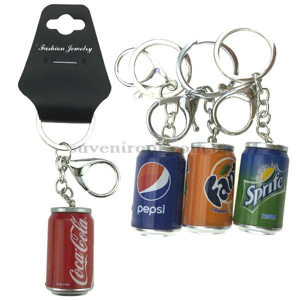 Брелок   в упаковке банка газированых напитков большая 6.5 см (12)