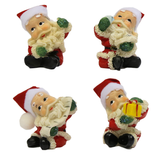 Дед мороз в тряпчатой шапке  5 см (8)