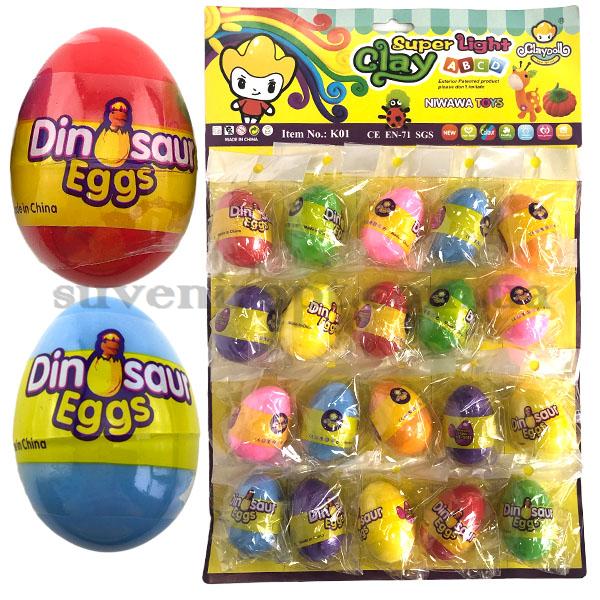 Пухкий пластелін у яйці на планшеті  (20) /600/