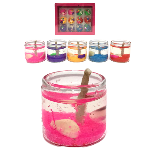 Свеча в мини стакане 2.5 см (12)