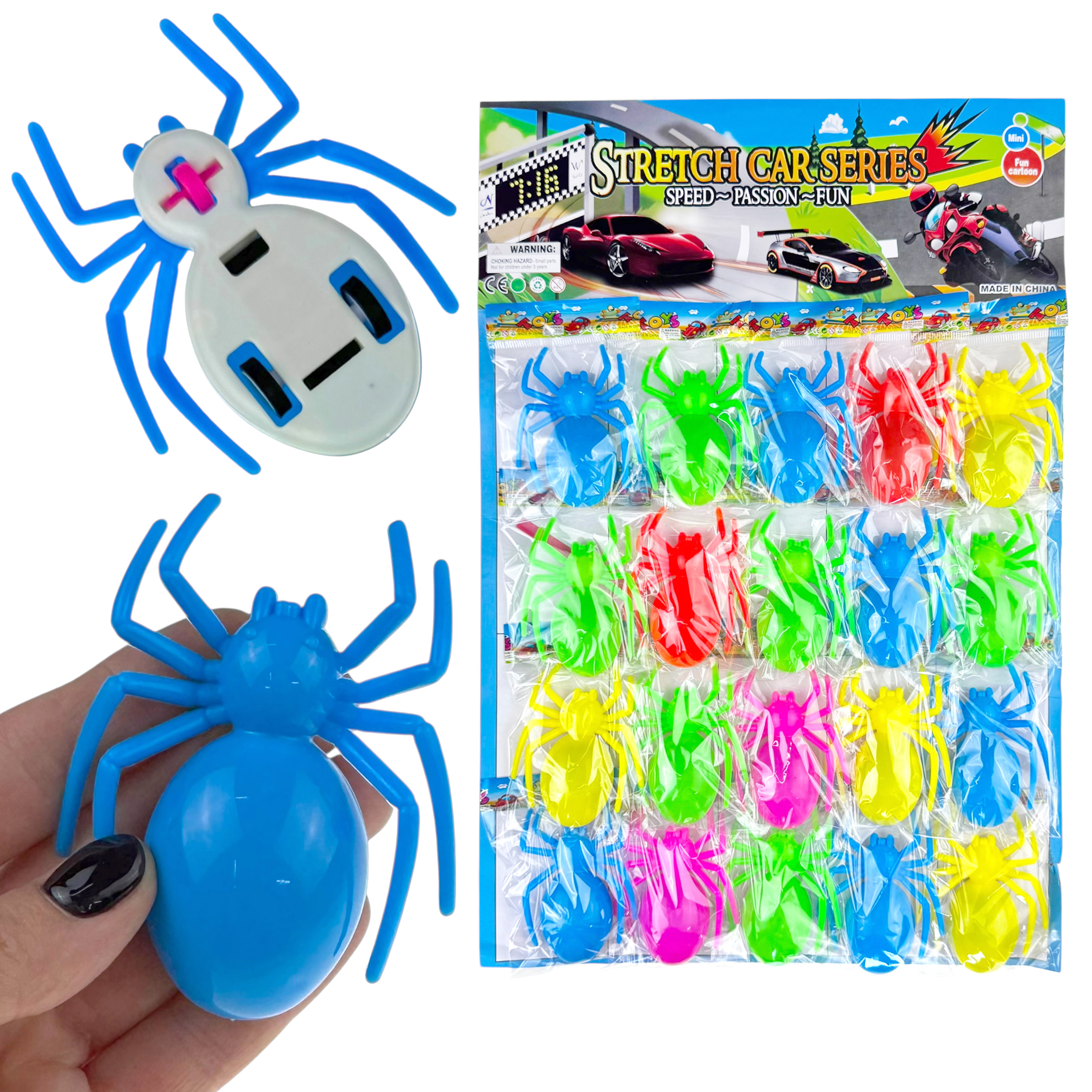 Павук інерційний кольоровий на планшетке  (20)/2000/