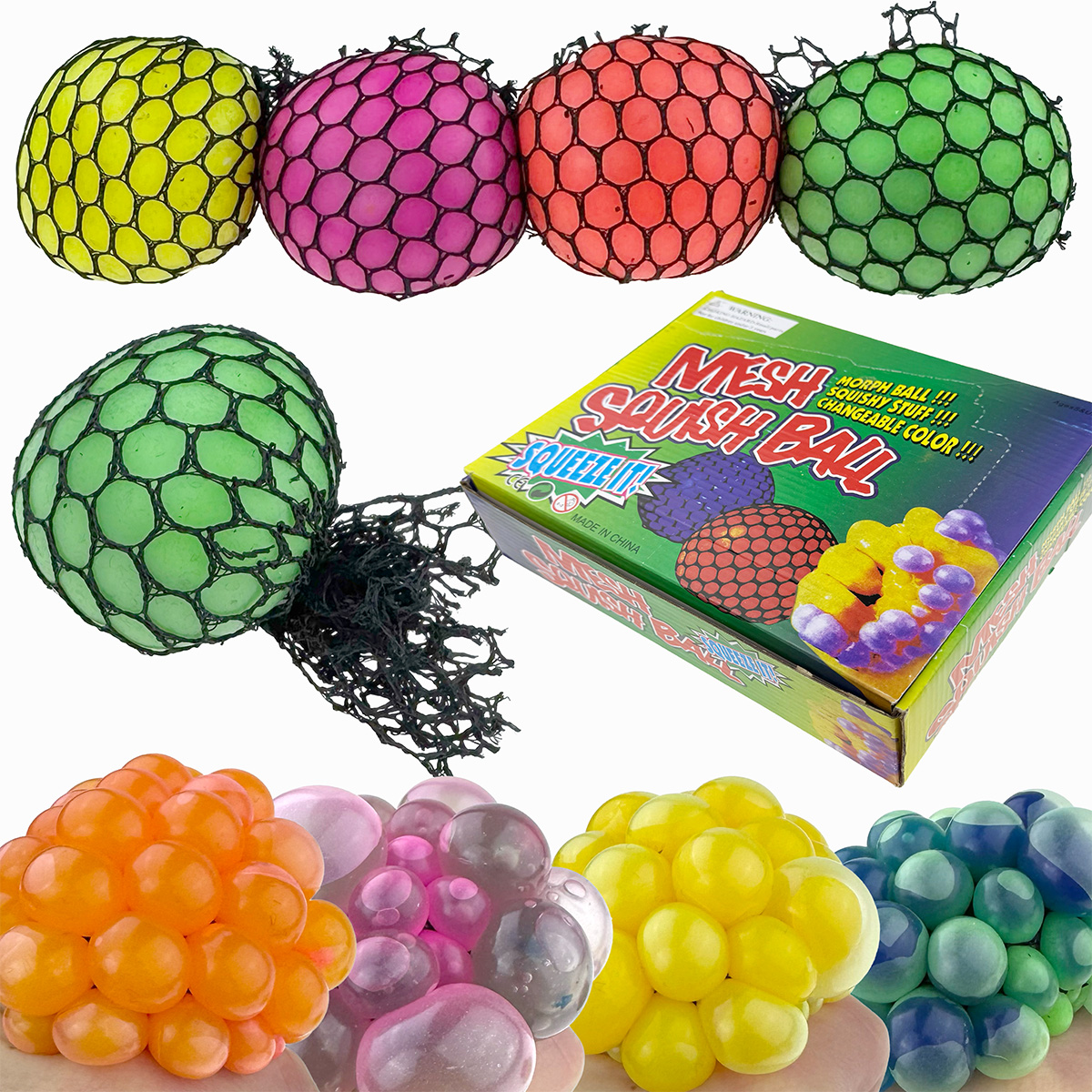 Антистрес виноград мозок різнокольороийі 6 см (12) /288/ 