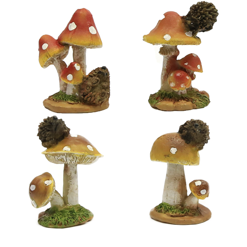 Ёжики на грибах 6 см (4)
