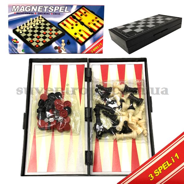 Игра дорожная магнитная 3 в 1 великан  29 x 15 см /60/