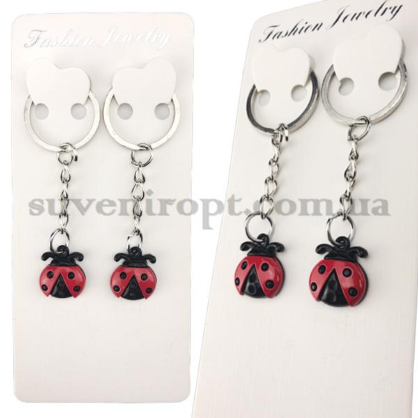 Брелки парный божьи коровки цветные (12)