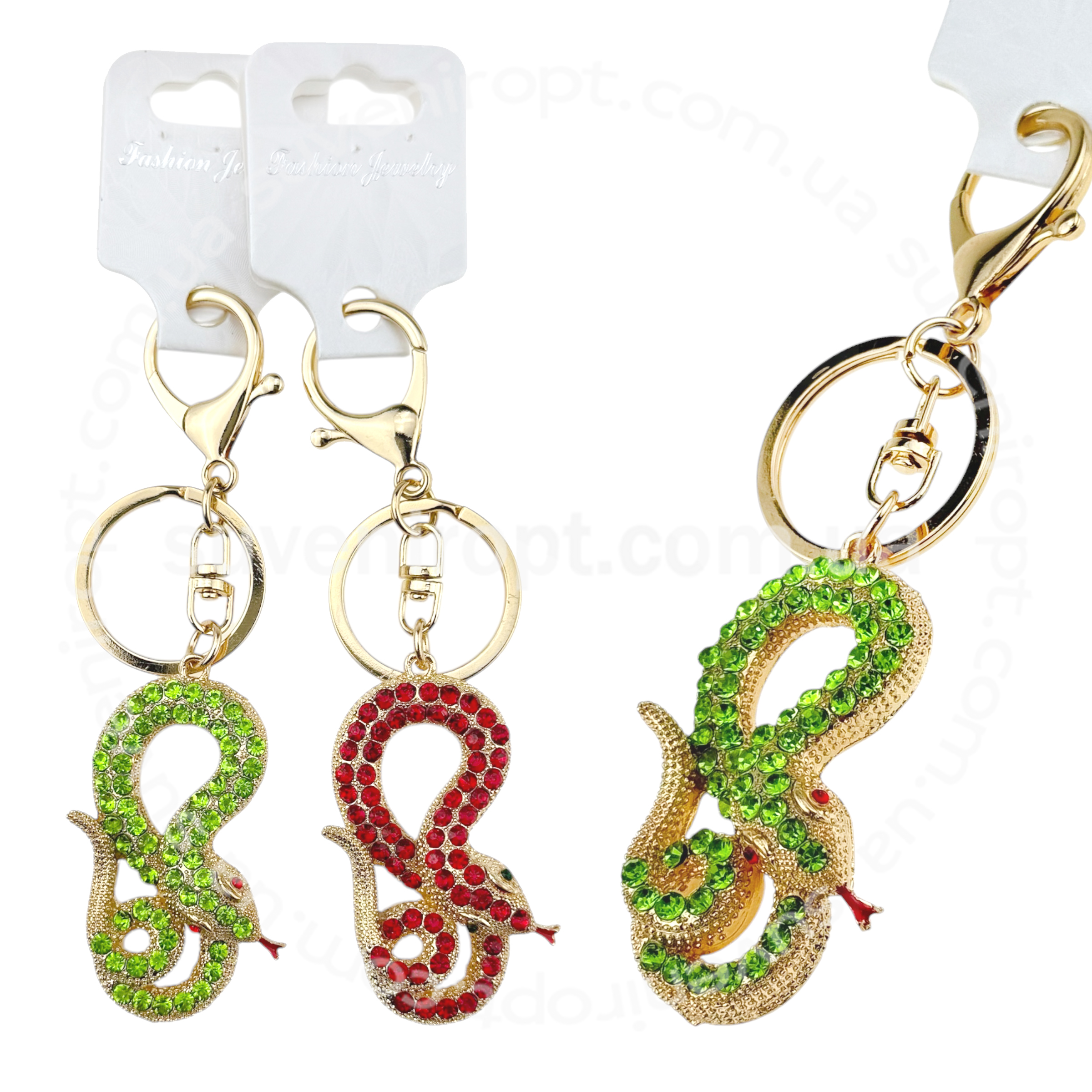 Брелок змія вузлик в камінчиках (12)