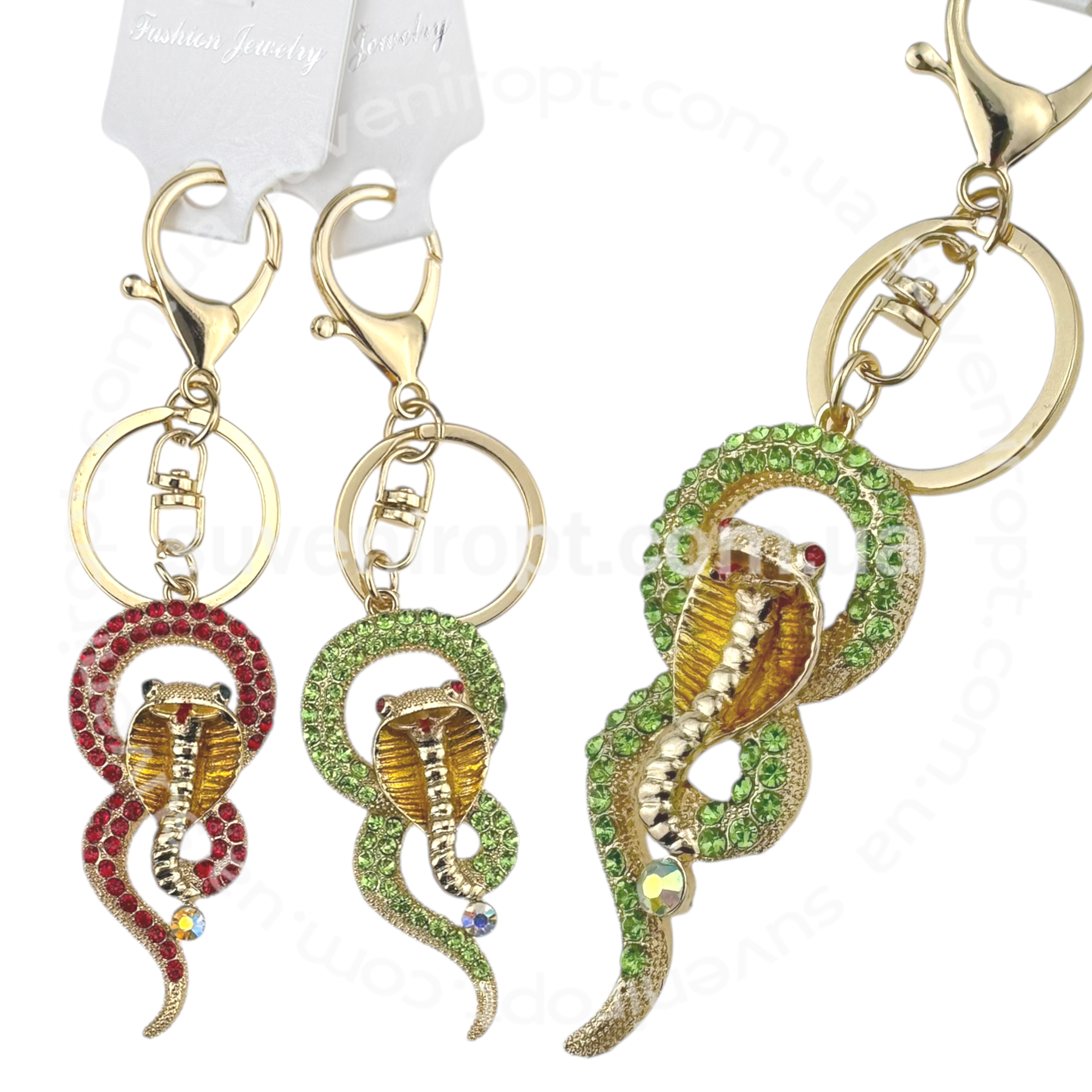 Брелок змія кобра в камінчиках (12)