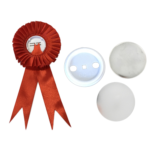 Розетка наградная  красная  44 мм  (100)