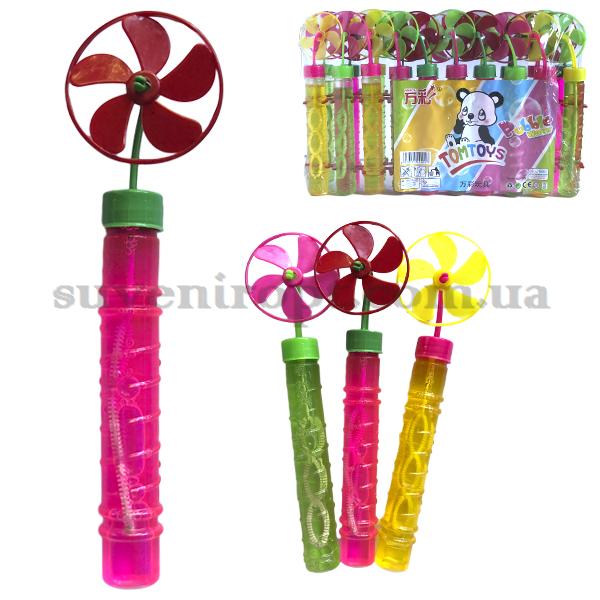 Мильні бульбашки вентилятор мало-середній 16 см (20) /600/