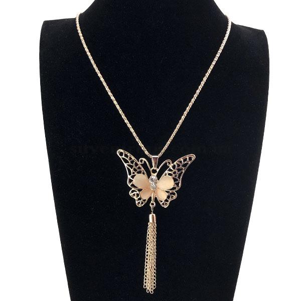 Подвеска бабочка большая с хвостиком(12)