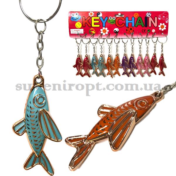 Брелок рыбка длинная золотистая (12)
