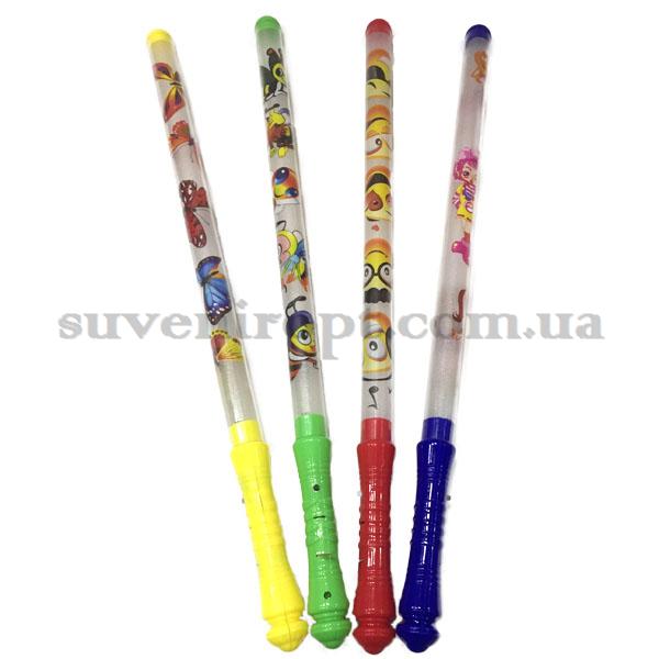 Палка светяшка длинная с рисунком  45см (12)  /600/