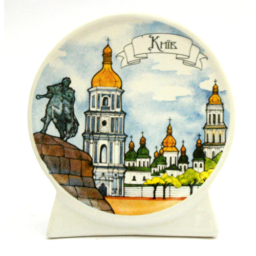 Тарелка на планшетке Б.Хмельницкий на Михайловской 10 см 