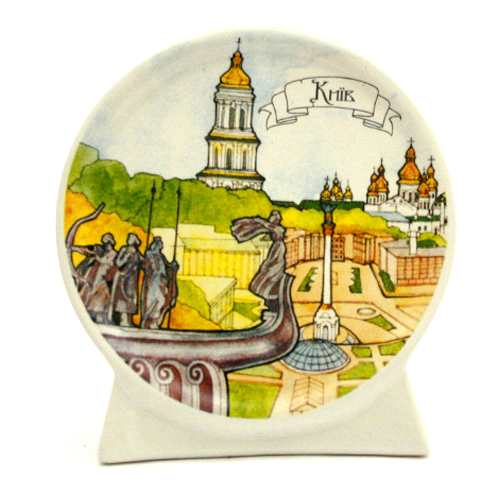 Тарелка на планшетке Лыбедь на Майдане 10 см 