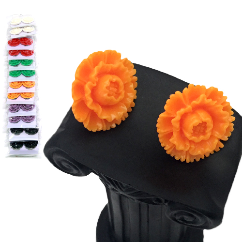 Серёжки астра большая матовая  (12)