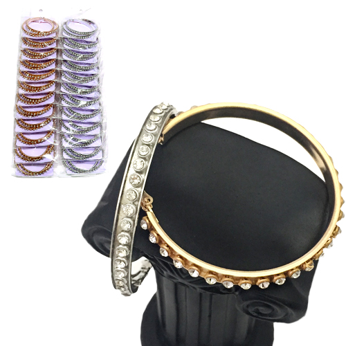 Серёжки кольца большие в камнях  (12)