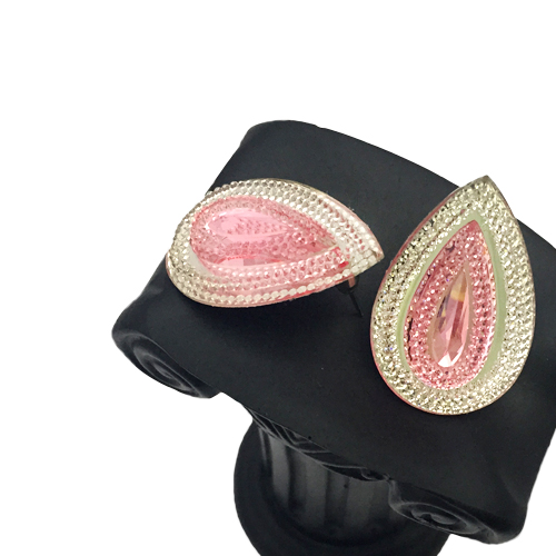 Серёжки капля большая блестящая  (12)