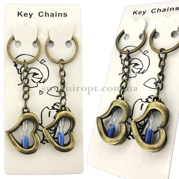 Брелки пара  сердце с песком  (12)