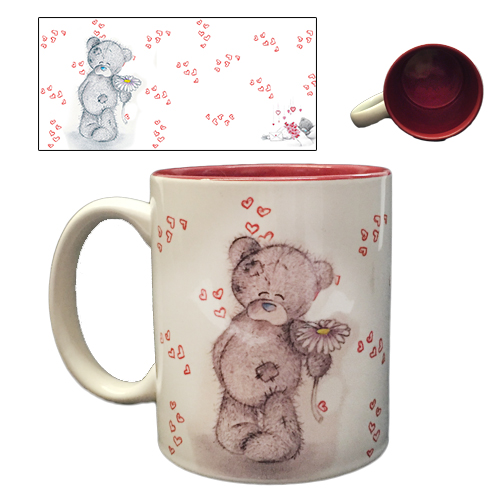 Кружка  мишка с ромашкой  310 гр (12)