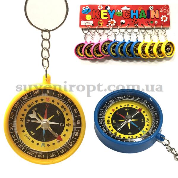 Брелок компас великий кольоровий (12)