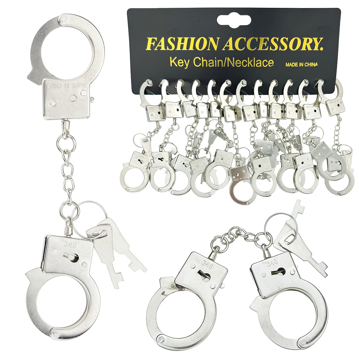Брелок металевий наручники кайданки на палец (12)