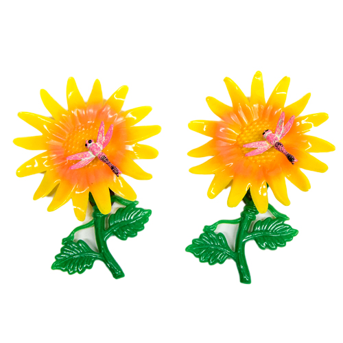 Магніт соняшник дригалка з коміркою 16 см