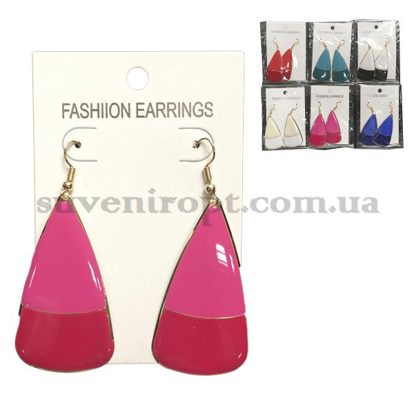 Серёжки опахало цветная  (12)