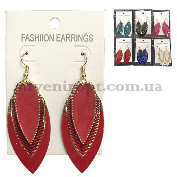 Серёжки острые овалы  (12)