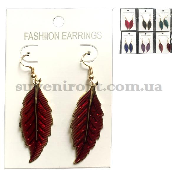 Серёжки листики  (12)