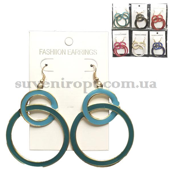 Серёжки два кольца  (12)