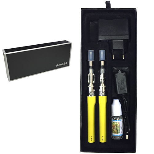 Электронная  сигарета 2 шт в подарочной коробке жёлтая