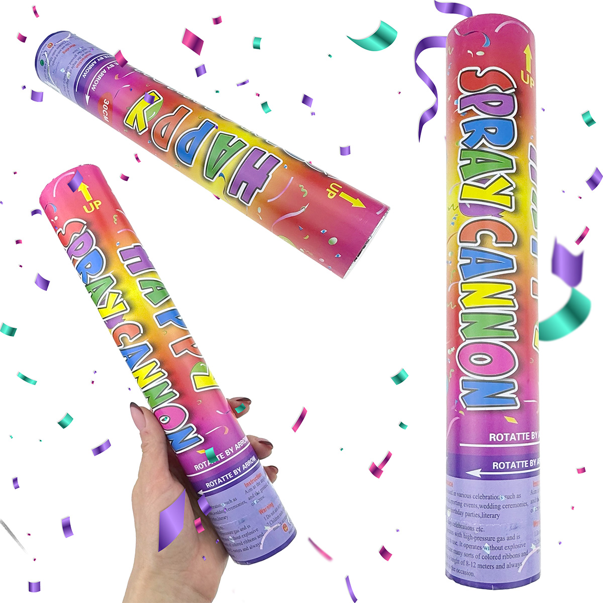 Хлопушка конфетті SPRAY CANON 30 см /100/