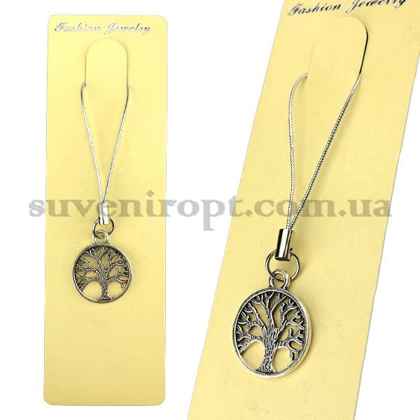 Брелок на мобильный дерево в круге (12)