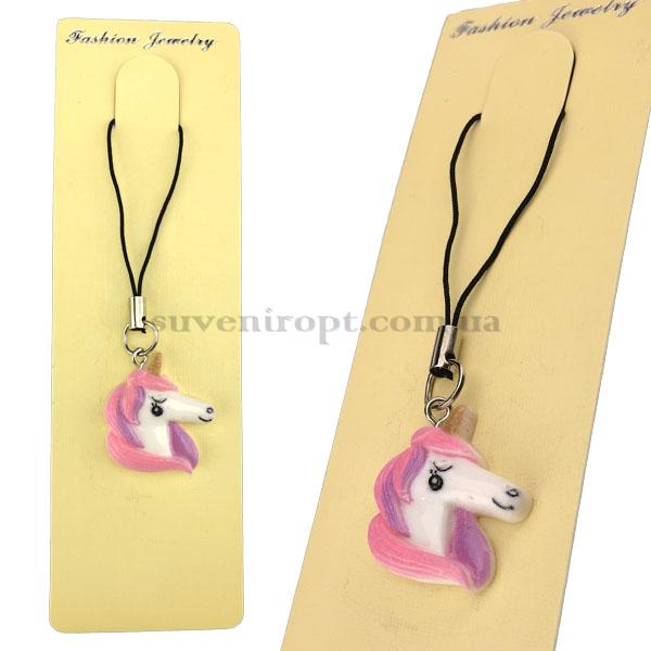 Брелок на мобильный голова единорожки (12)