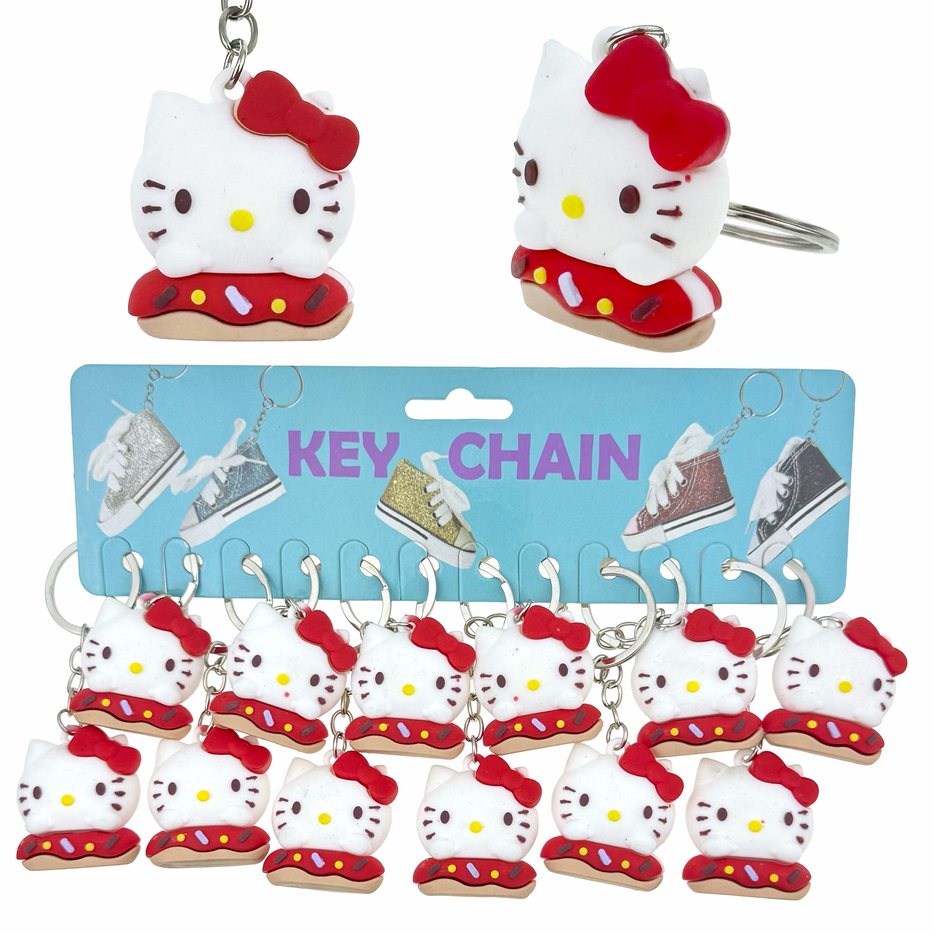 Брелок гумовий обемний голова Кітті велика (12)