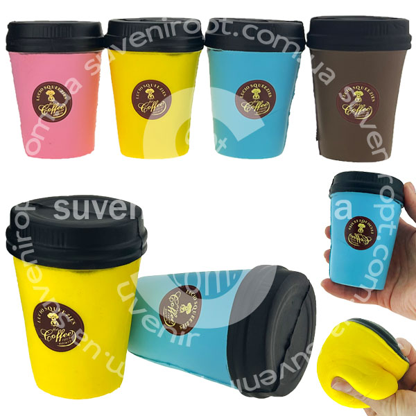 СКВІШІ - SQUISHY стакан кави Ready to go 11 см (12) /500 /