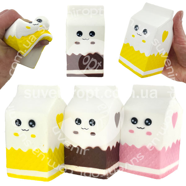 СКВІШІ - SQUISHY  пакет молока з мордочкою 12 см (12) /500 /