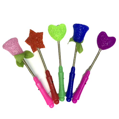 Палка сахарная средняя звезда цветок сердце в ассортименте (12)  /600/
