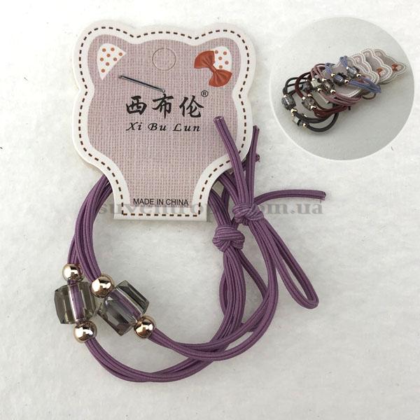 Набор резинок  2 в1 камушек с бантиком (20)