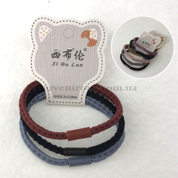 Набор резинок  3 в1 толстая одноцветная (20)