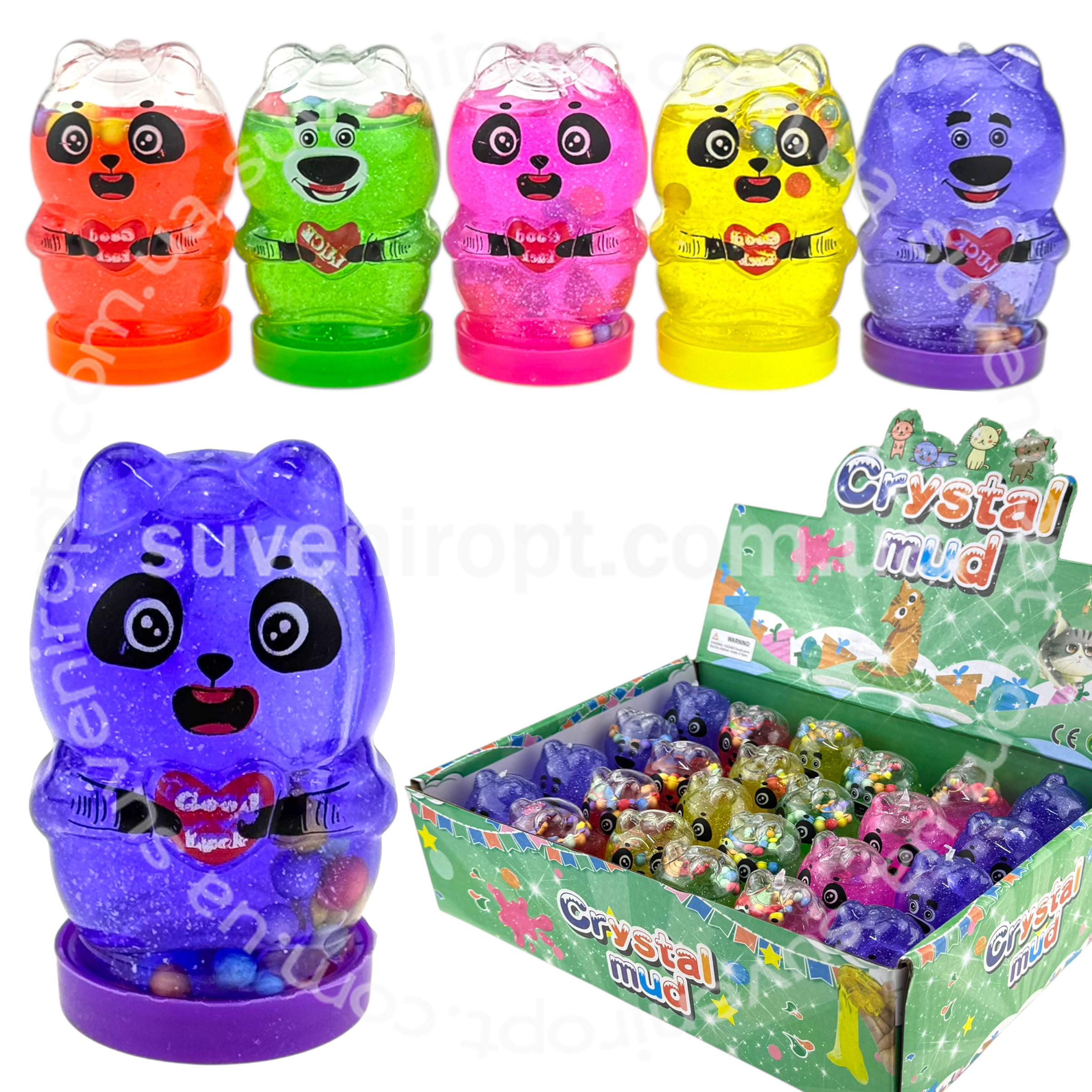 Жуйка для рук панда з ведмедиком  (24) /480/